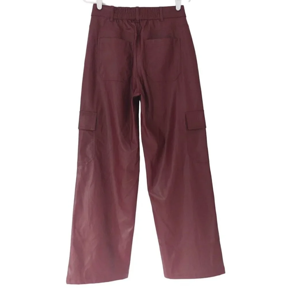 WILD FABLE, Polyester canvas cargo pants, brown, for women, size S